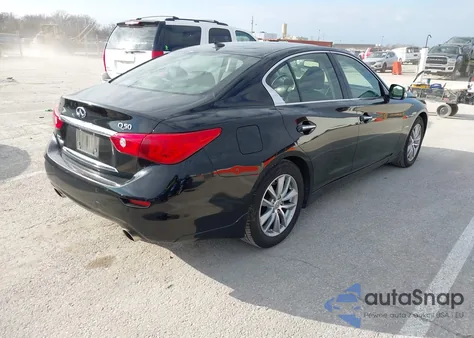 2014 Infiniti Q50 Hybrid Premium из США, поврежденный, VIN JN1AV7AR4EM700781